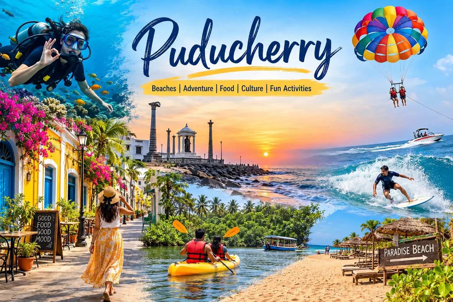 15 Best Activities in Puducherry for Friends, Couples & Families